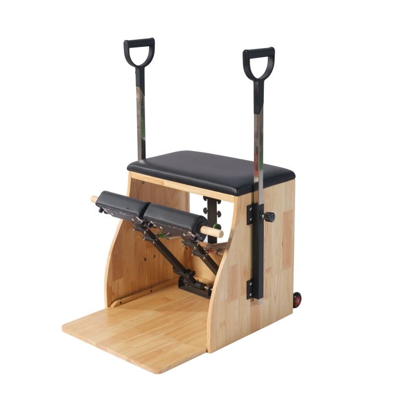 Pilates Chair Wunda - เก้าอี้วันด้าไม้โอ๊คเชิงพาณิชย์แบบกำหนดเองสำหรับสตูดิโอโยคะและพิลาทิส พร้อมสปริงสแตนเลสปรับได้เพื่อสุขภาพร่างกาย