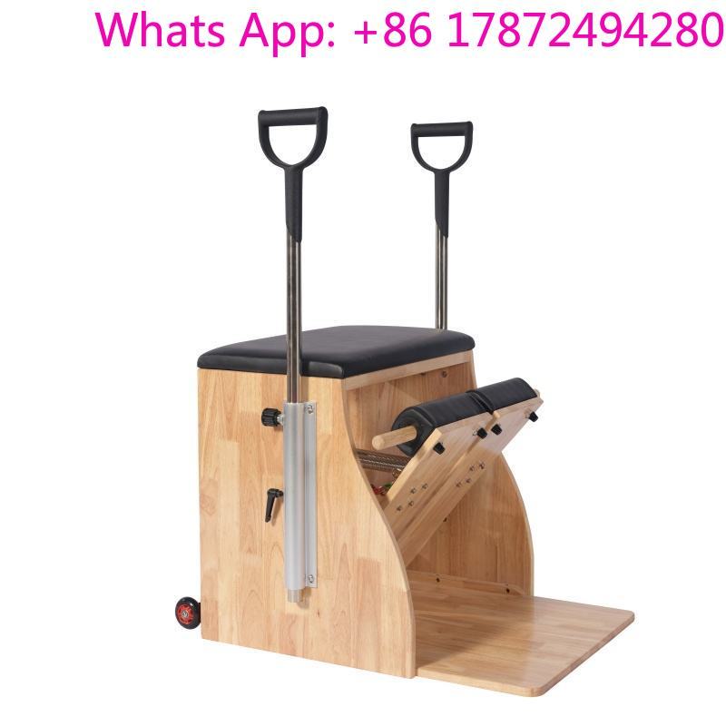 Pilates Chair Wunda - เก้าอี้พิลาทิสแบบวันด้า รุ่นคอมเมอร์เชียลโอ๊ค พร้อมสปริงสแตนเลสปรับระดับได้ สำหรับสตูดิโอโยคะ