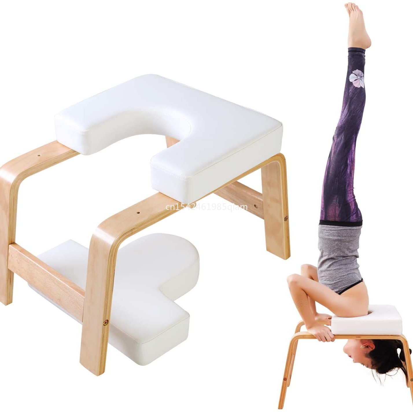 Pilates Chair Wunda - เก้าอี้โยคะแบบคว่ำศีรษะ ทำจากไม้เบิร์ชเนื้อแข็ง ช่วยบรรเทาความเมื่อยล้าและปรับรูปร่าง