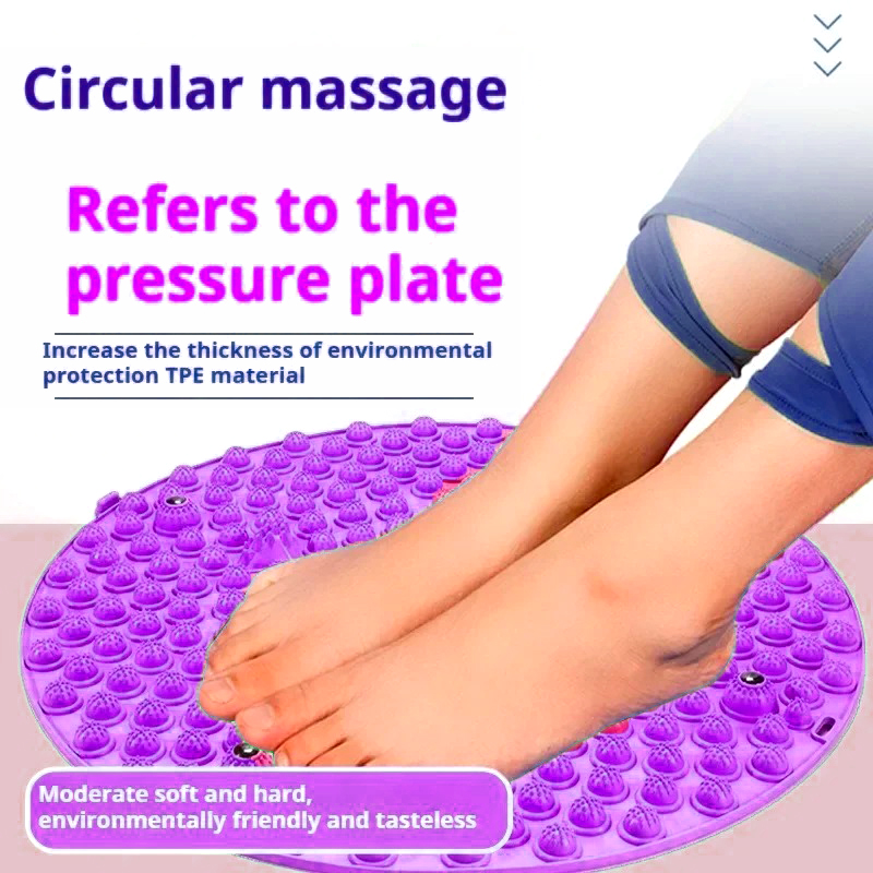 Mat Pilates Yoga - นวดเท้า Acupressure MAT ผ่อนคลายกล้ามเนื้อฝังเข็มพิลาทิสฟิตเนสโยคะอุปกรณ์เสริมการฝึกอบรมเท้ารอบเสื่อออกกําลังกาย
