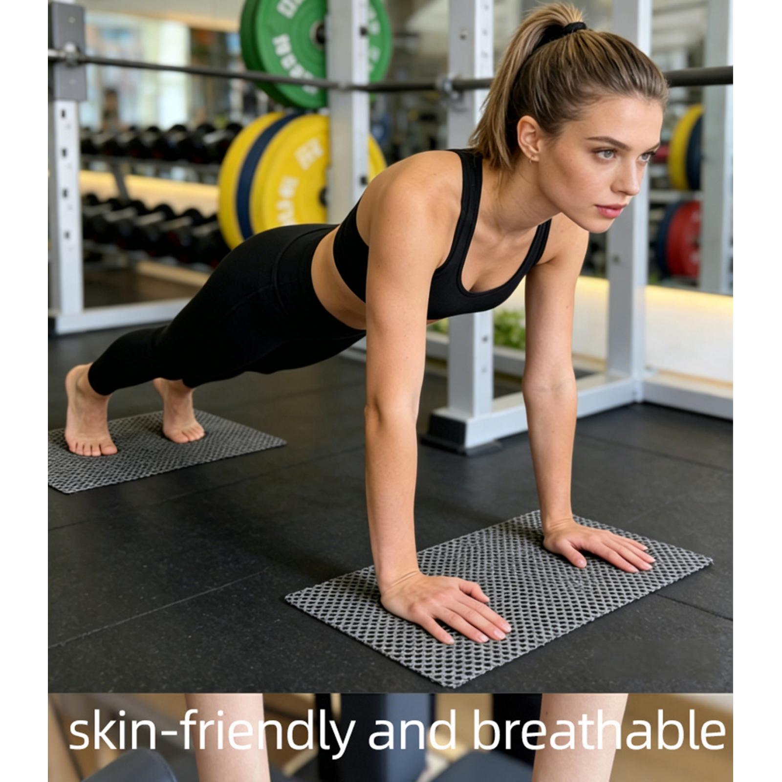 Mat Pilates Yoga - แผ่นรองกันลื่นสำหรับพิลาทิส 2 ชิ้น/ชุด ทำจาก PVC คุณภาพดี