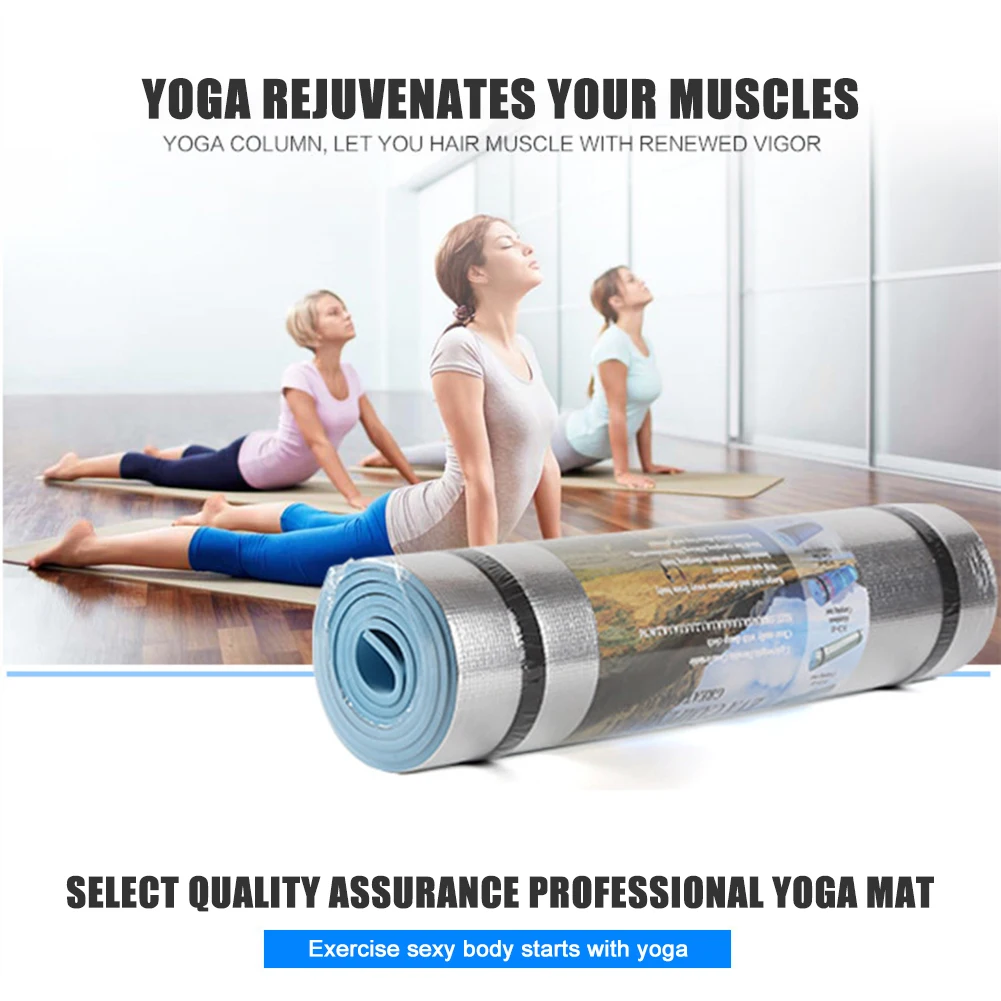 แผ่นรองโยคะ EVA หนา 6 มม. กันค - Mat Pilates Yoga บทวิจารณ์และราคา