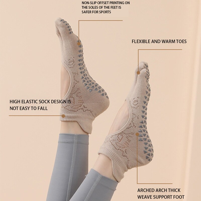 ถุงเท้าพิลาทีสห้านิ้วสำหรับผู้ - Fitness Yoga Pilates บทวิจารณ์และราคา