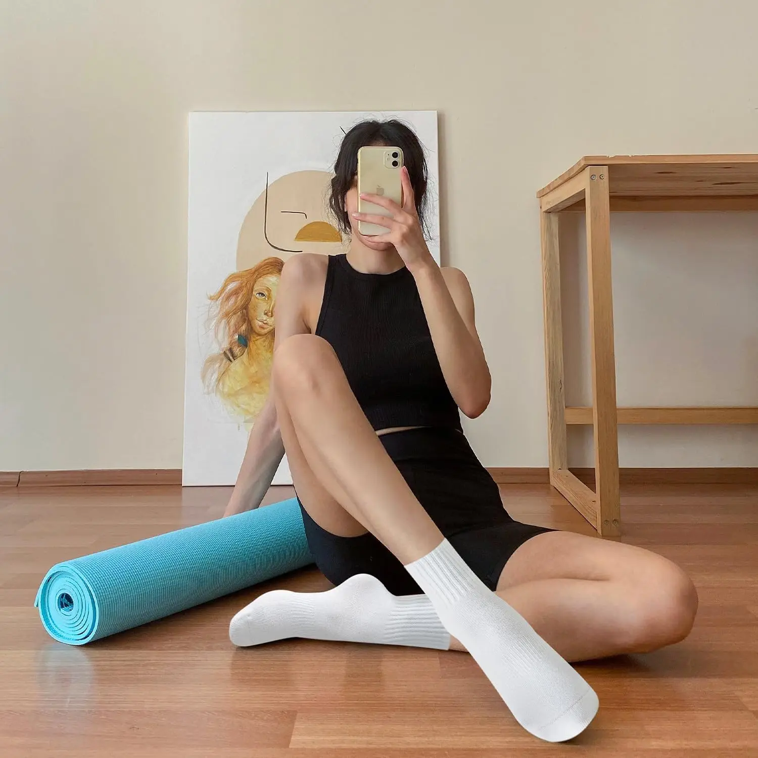 ถุงเท้าโยคะสำหรับผู้หญิง 4 คู่ - Pilates & Yoga With Harna บทวิจารณ์และราคา