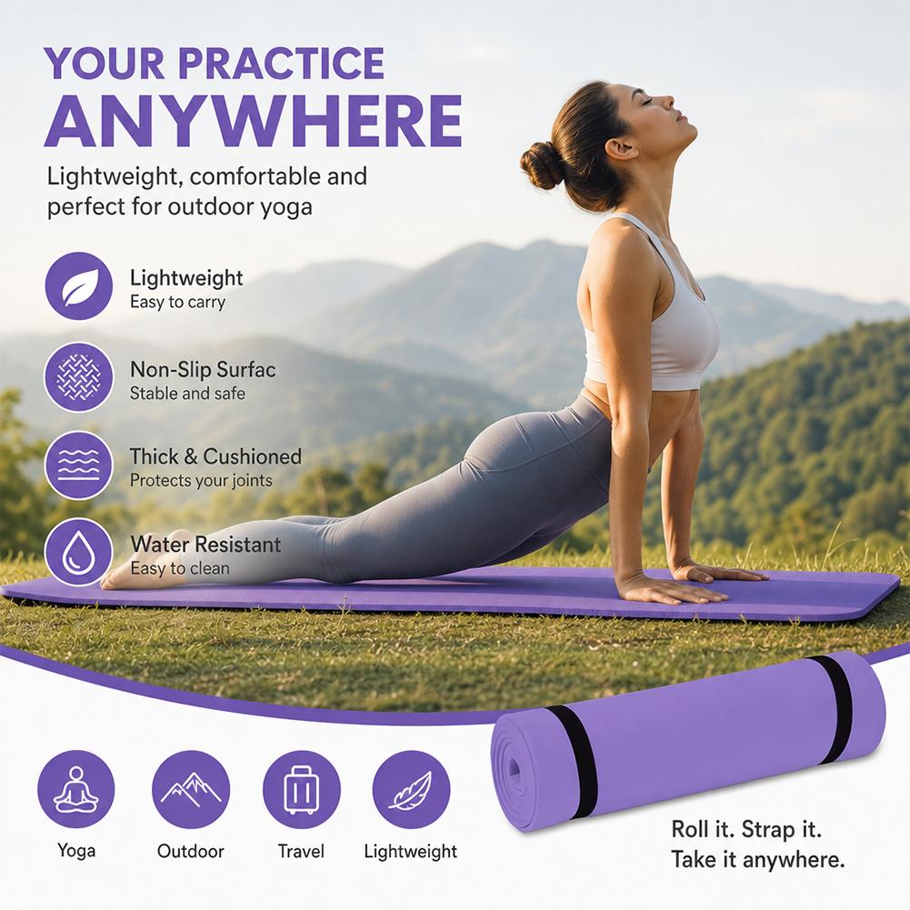 1/2 ชิ้นเสื่อโยคะหนา เสื่อโยคะ - Mat Pilates Yoga บทวิจารณ์และราคา