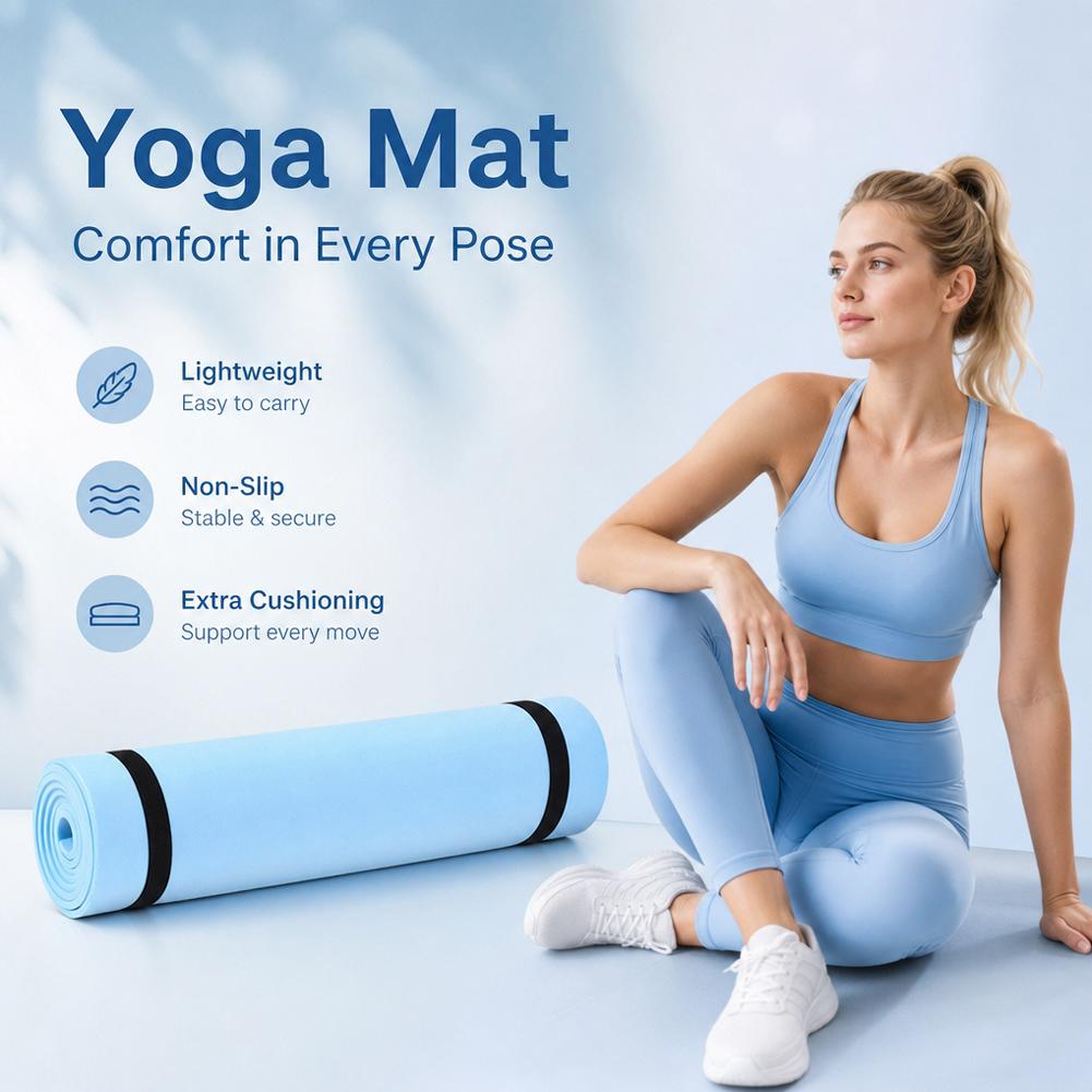 1/2 ชิ้นเสื่อโยคะหนา เสื่อโยคะ - Mat Pilates Yoga บทวิจารณ์และราคา