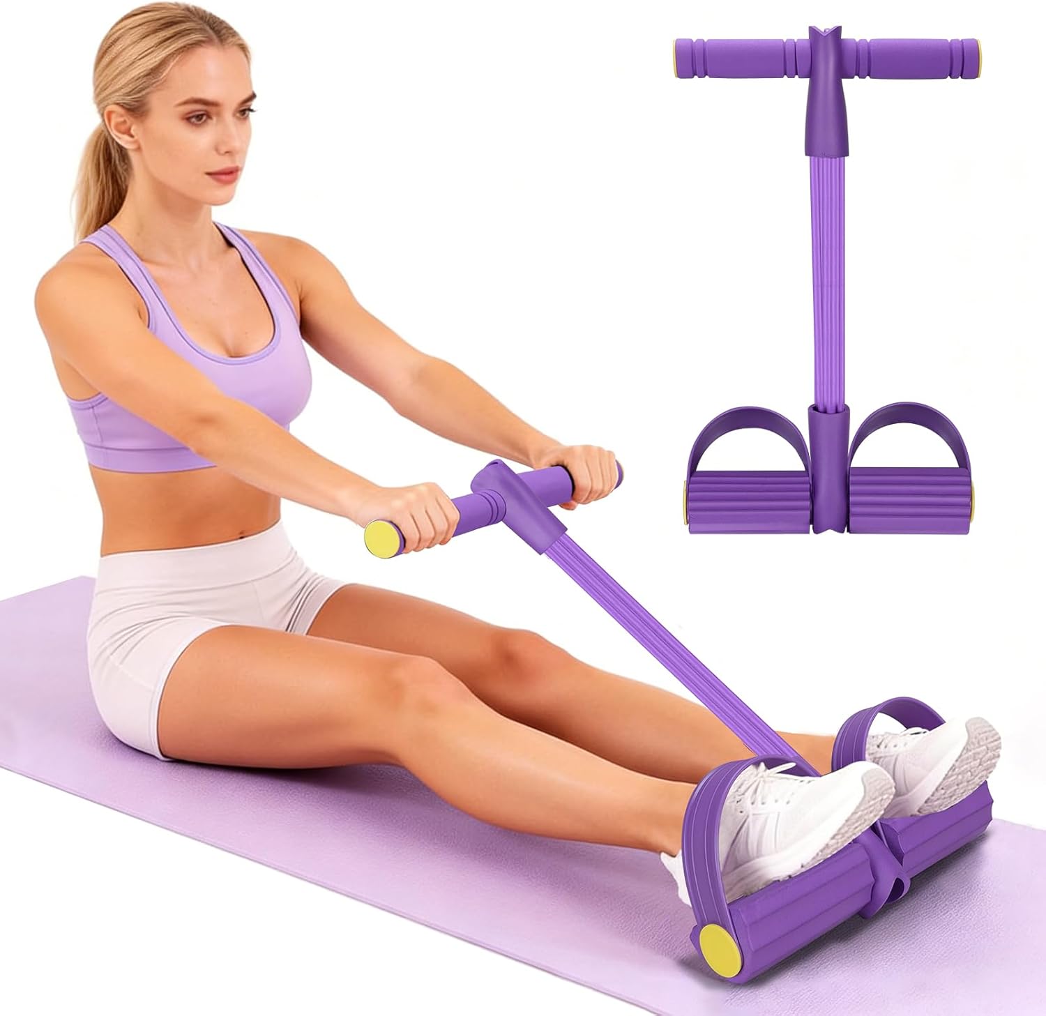 สายยางยืดออกกำลังกายแบบ 4 ท่อ  - Pilates Yoga Board บทวิจารณ์และราคา